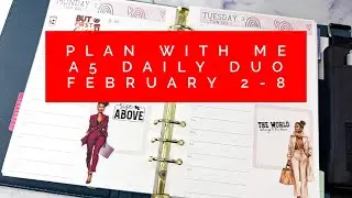 Plan With Me | A5 Daily Duo | February 2-8