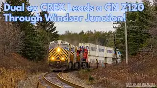 Double CREX! CN 2791 Leads a CN Z120 at Windsor Junction, NS.