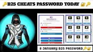 b25 cheats password today🔑 free fire B25 chat new password🔑 8 January new password b25