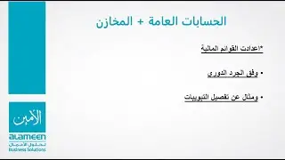 اعدادات القوائم المالية في الجرد الدوري / برنامج الامين 9