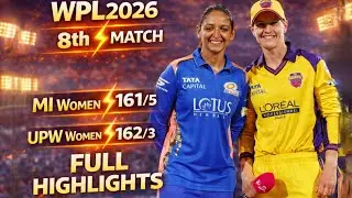 WPL 2026 | MI vs UPW 😱 | MI vs UPW WPL 2026 Highlights | Harleen Deol