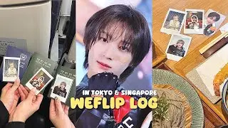 [위플립로그] 누나 솔직히 킥플립 8의 멤버 가능할 것 같아 소리 듣는 도쿄 싱가폴 팬싸 브이로그 | 킥플립 대면 팬싸인회 | 2025 킥플립 동화 연말결산