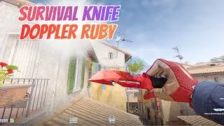 ★ Survival Knife Doppler Ruby
