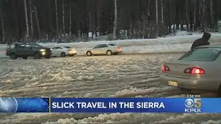 First Sierra Snowstorm Of 2021 Wreaks Havoc On I-80 Traffic