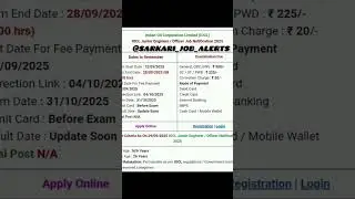 IOCL new recruitment 2025 #job #latestgovtjobs #governmentjobs #officer #vacancy #govtjobalert #exam