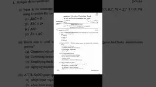 JUT Ranchi Digital Circuit Design Question Paper 2024 | B.Tech 3rd Sem ECE PYQ (ECE-304)