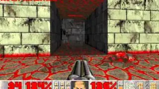 Doom II (100%) Walkthrough (Map18: The Courtyard)