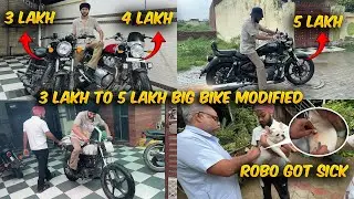 Big And Powerful 3, 4 & 5 Lakh😱 Royal Enfield Bikes😍 ROBO NU KI HO GYA😭￼EXHAUST MODIFIED BIKES😍