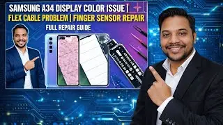 Samsung A34 mobile fingerprint display problem fix charging error | Easy Repair Trick