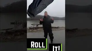 ROLL HOODED GARMENTS (Rain Jacket/Hoodie) For Storage In A Kayak or For Backpacking #Shorts