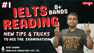 IELTS READING 8+BANDS NEW TIPS & TRICKSTO ACE THE  EXAMINATION