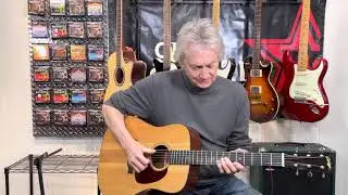 Curt Mangan just installed a set of Monel 12-53 hex core on a Collings D1.