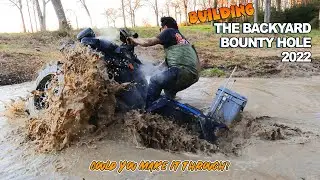 We Built a ATV Bounty Hole in My Yard! || Would you hit this NASTY little bounty course?!