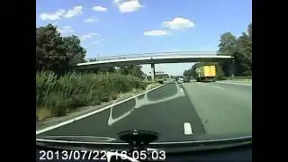 Verrückte auf der Autobahn DAS WAR KNAPP