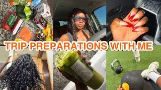 TRIP PREP VLOG✈️ | Hair, Nails, Errands & My Favorite Starbucks Drink