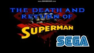 The Death and Return of Superman -- Gameplay (SEGA) 🎮🎮