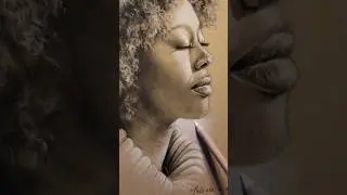 CHARCOAL PORTRAIT #charcoalart #charcoalartist #femaleartist #femaleportrait #blackwoman #beautiful