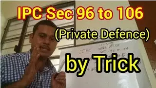 IPC Sec 96 to 106 Private Defence | Private  Pratiraksha ka Adhikar