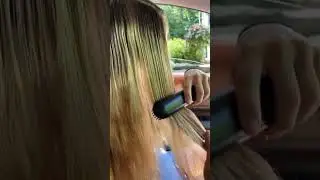 Before and After: Straightening Brush Magic! 🌈  #hairtok #hairstraightener