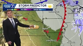 Cloudy and cool Wednesday afternoon, much more mild on Thursday