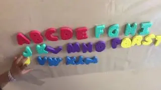 A,B,C  ( Alphabet )kids nursery rhymes with foam letters