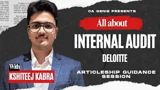 INTERNAL AUDIT Domain Explained for CA Articleship | CA Articleship Guidance Session | 03 | CA Genie