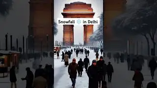 Is there a Snowfall in Delhi if there were no Himalayas #india #delhi #snowfall #winter #shorts