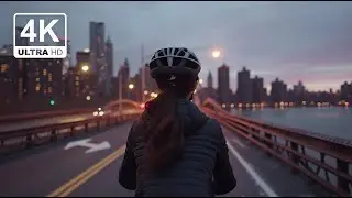 4K Scenic Bike Tour through West Side Highway, NYC Waterfront