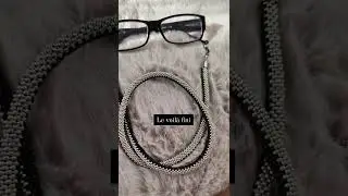 2 En 1 : Cordon Pour Lunettes / Collier Acier Inoxydable Bicolor Avec Des Perles &lsquo;Miyuki&rsquo;