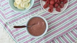 Raspberry Banana Puree - Homemade Baby Food - Weelicious