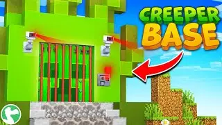 playing Minecraft Creeper Base