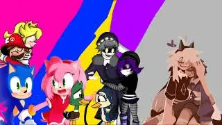 Mario x Peach/Sonic x Amy/N x Uzi/Dax x Kim/Oliver x Alice - I See Love AI Cover