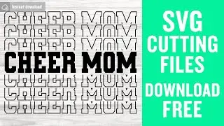 Cheer Mom Svg Free Cut File for Cricut