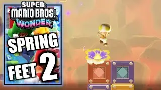 Super Mario Bros Wonder - Spring Feet 2 - 100% All Wonder Seeds, Flower Coins & Flag