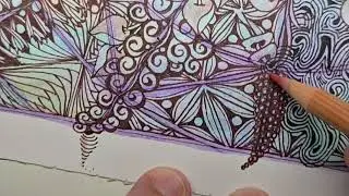 Zentangle Art [ PP#19 Day10 ] Practice