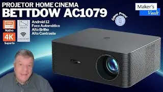 🟢Projetor Home Cinema Bettdow AC1079: Android 12 &ndash; 1080p  - Review Completo