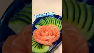 Sashimi flour #salmon #Sashimi #Delicious #Fish #garnish
