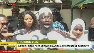 ALMAMEH GIBBA FILES NOMINATION AT IEC AS INDEPENDENT CANDIDATE