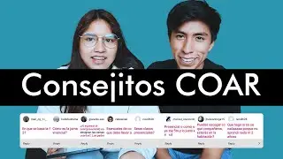 Consejitos para el COAR ;)