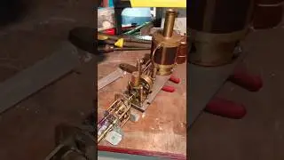 starting steam engine with reverse gearbox for rc boat