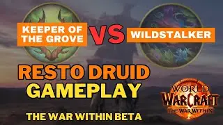 KEEPER OF THE GROVE vs WILDSTALKER Resto Druid Gameplay: Which One is BETTER? | The War Within Beta