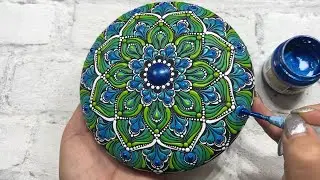 Dot Mandala Rock Painting | Art Tutorial Step by Step | Mandalasteine bemalen ARTofPoints #mandala