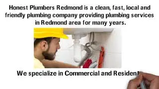 Redmond expert and quick Plumbers
