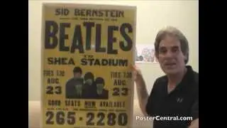 Beatles Concert Poster 1966 Shea Stadium - Authentic, Not a Bootleg