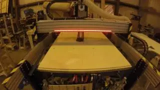 Milling the SketchUp Arcade Cabinet on the ShopBot