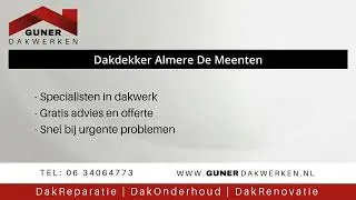 Dakdekker Almere De Meenten | GunerDakwerken