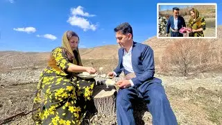Cooking Turnips in Winter by a Kurdish Couple in Village, 2023