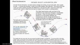 Backyard Roller Coaster BYRCv 06 Offset Accelerations and Jerk