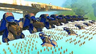 Full-Scale Droid Army Deployment vs WALL FORTRESS of KASHYYYK! - Men of War: Clone Wars Mod
