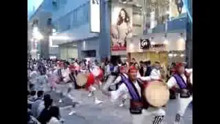 Shinjuku summer festival. Okinawa dancers
